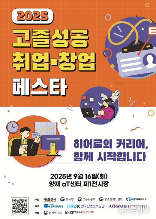 2025 대한민국 취업 창업 페스타 포스터
