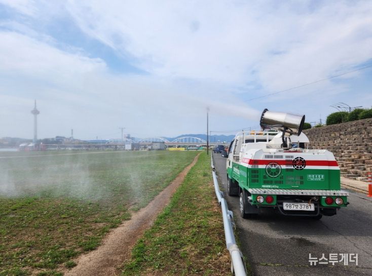 포항시 가을철 방역활동 현장