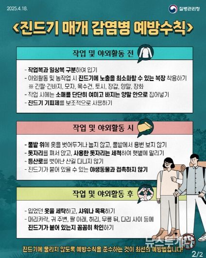 진드기 매개 감염병 예방수칙