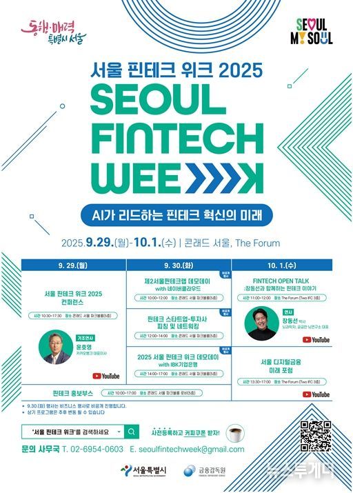 서울 핀테크 위크 2025 포스터