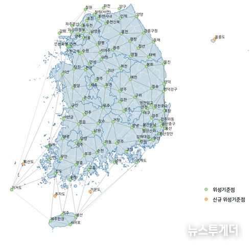 위성기준점 설치 현황