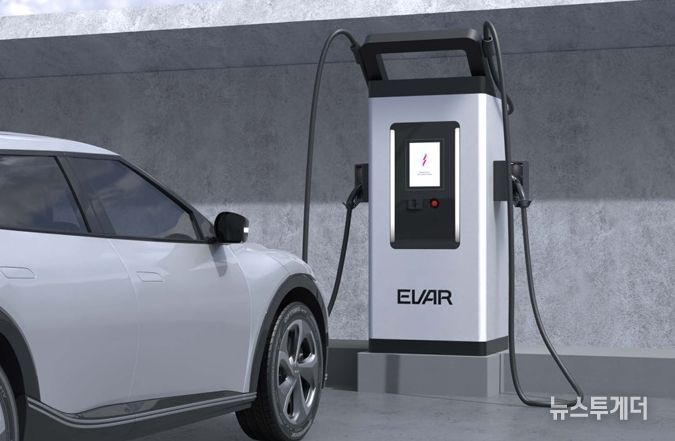 경기도 지원 스타트업 ‘에바’ 이동식 전기차 충전시설