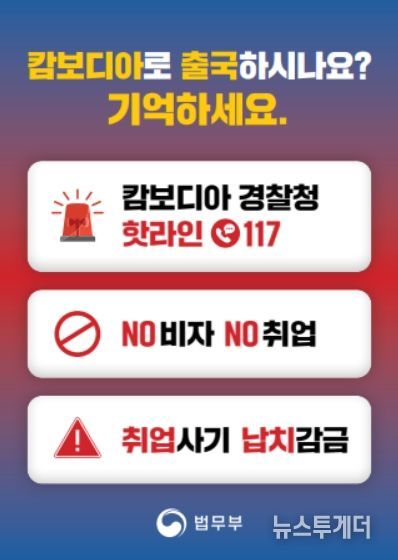 캄보디아 방문 주의 안내문