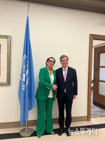 김희상 경제외교조정관 그린스판 UNCTAD 사무총장 면담