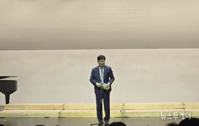 조용익 부천시장이 인사말을 전하고 있다.