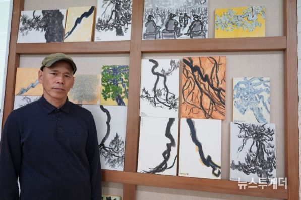 ‘수성송 화가’김창수 개인전“해남의 시간과 삶을 화폭에 담다”