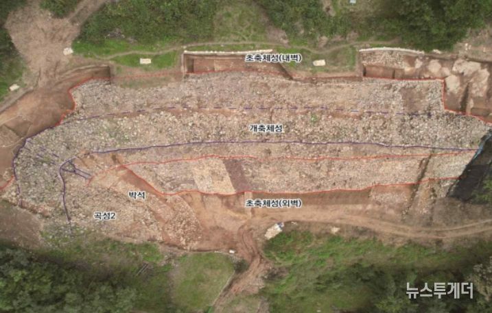 대구 팔거산성 3차 발굴조사 대상구역 전경(직상방)