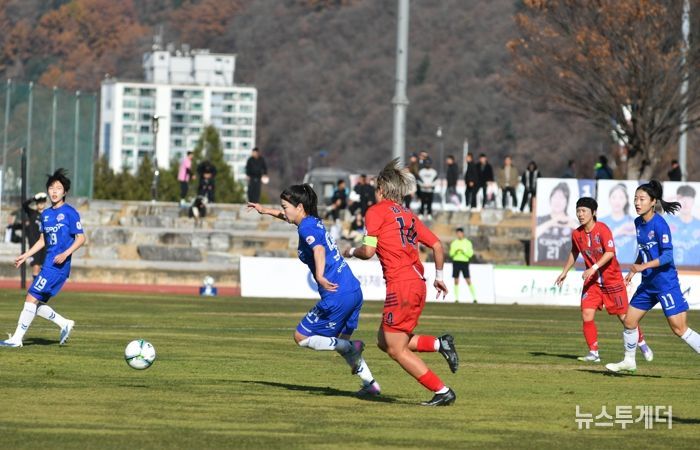 화천 KSPO가 지난 15일 화천에서 열린 2025 WK리그 챔피언 결정전 2차전에서 승리하며, 창단 11년 만에 처음으로 챔피언의 자리에 올랐다