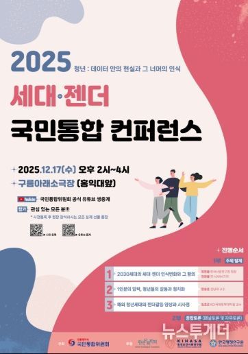 「2025 세대·젠더 국민통합 컨퍼런스」포스터