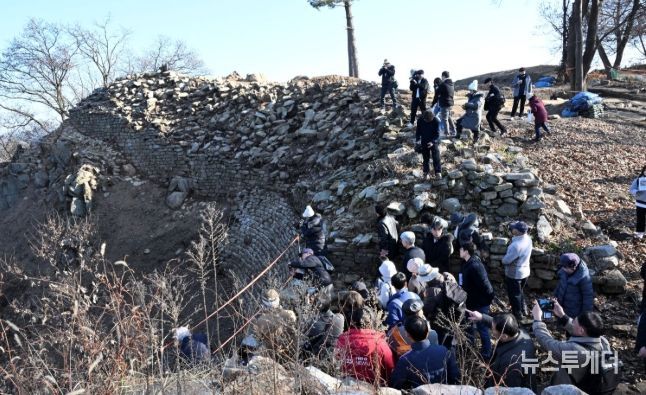 양주대모산성 15차 발굴조사 현장