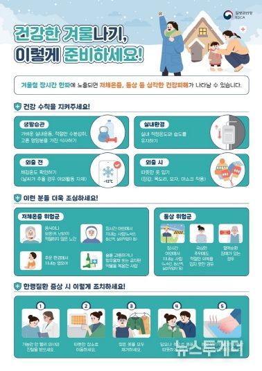 한랭질환 예방 홍보 포스터