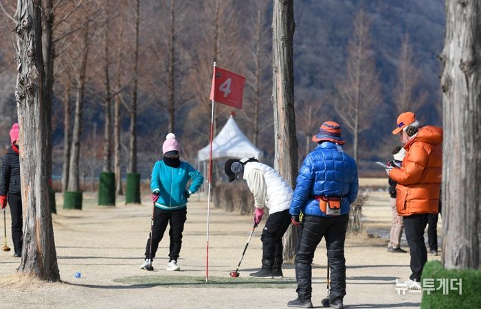 지난해 2월 열린 2025 시즌 오픈 전국 파크골프 대회 전경