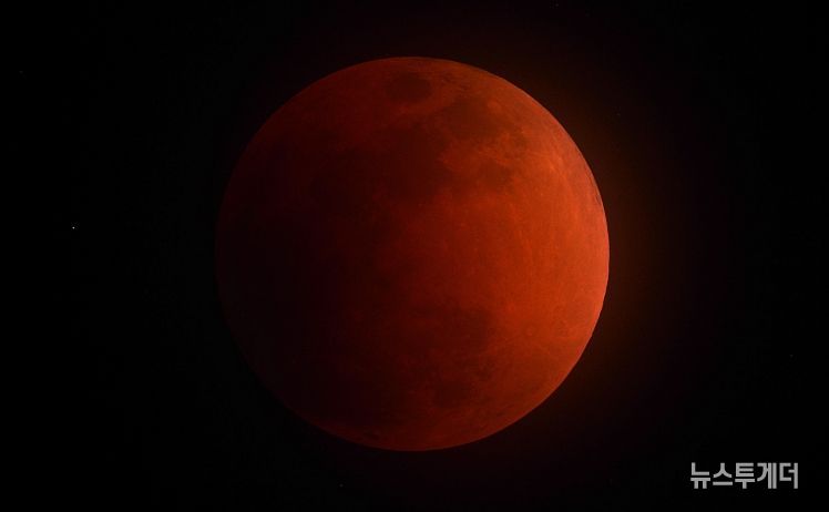 2018년 진행된 개기월식