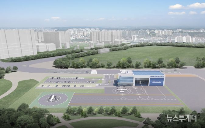 킨텍스 K-UAM 실증 버티포트 조감도(안)