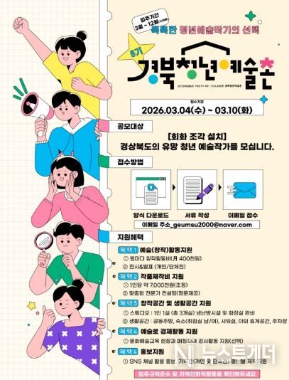 경북청년예술촌에서 입주작가를 모집합니다~!!