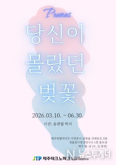 벚나무 전시회 홍보 포스터