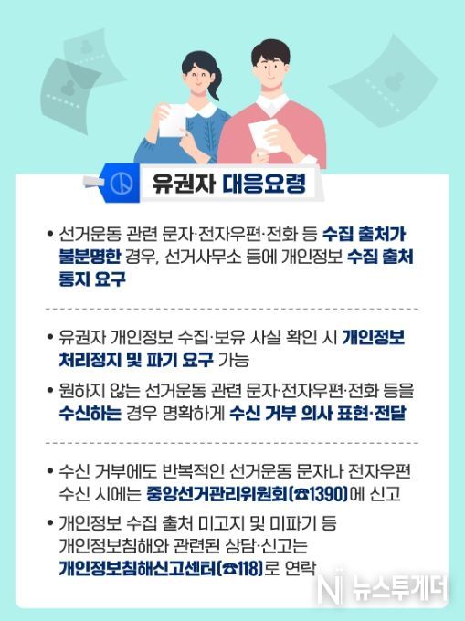 유권자(정보주체) 대응요령 카드뉴스
