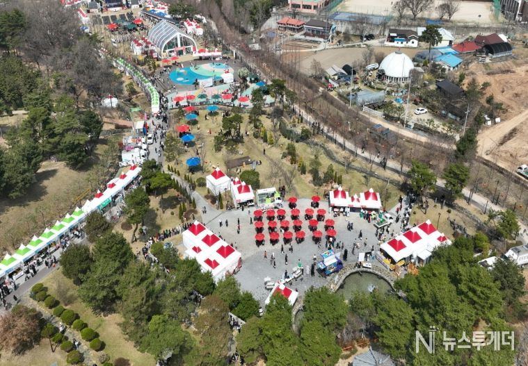 논산딸기축제장전경